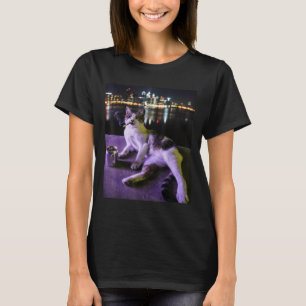 Camiseta Cigarro Gato Engraçado Fumar Gato Estúpido Bra