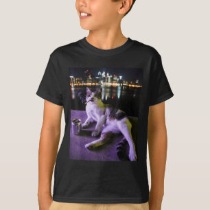 Camiseta Cigarro Gato Engraçado Fumar Gato Estúpido Bra