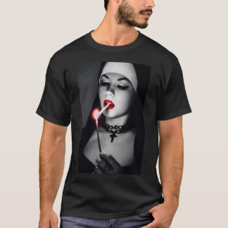Camiseta Cigarro Sexo Preto E Branco