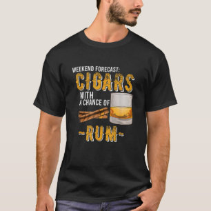 Camiseta Cigarros de Previsão de Fim de Semana com Possibil