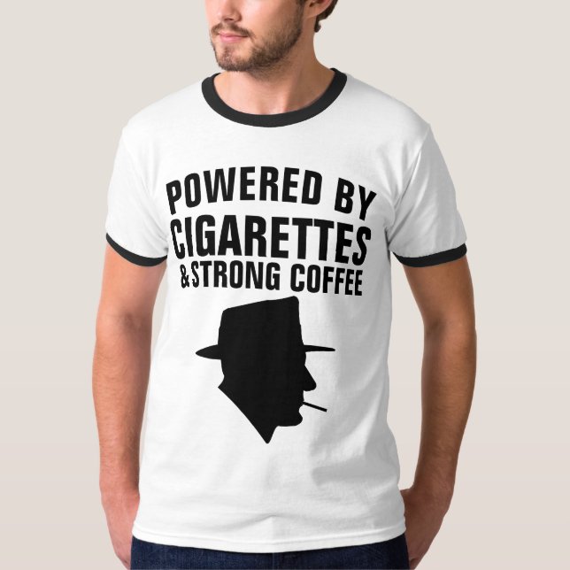 Camiseta CIGARROS E CAFÉ E T-Shirts (Frente)