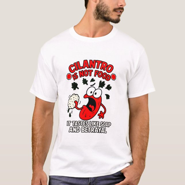 Camiseta Cilantro não é Comida!! (Frente)