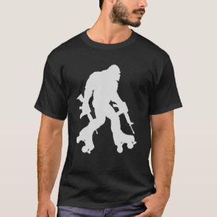 Camiseta Cilindro Bigfoot Engraçado Sasquatch 70S 80S Ska