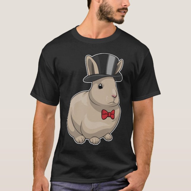 Camiseta Cilindro de Embelezamento de Coelho de Casamento (Frente)