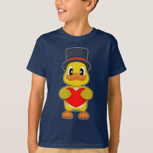 Camiseta Cilindro de Embelezamento de Pato Casamento