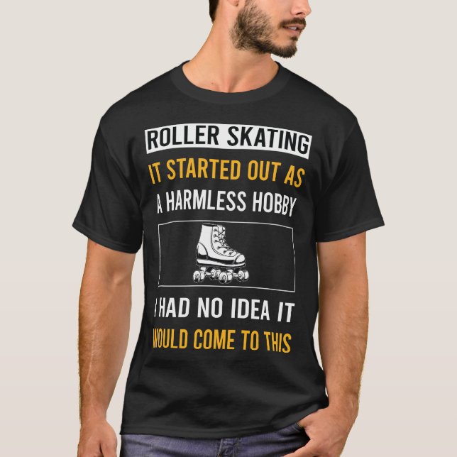 Camiseta Cilindro de Hobby Sem Fúria Patinadora Skate (Frente)