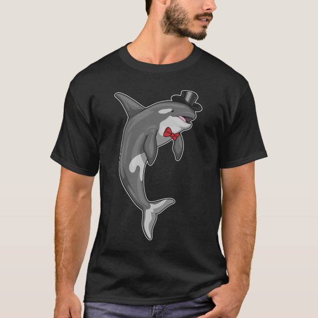 Camiseta Cilindro de Noivado Orca Groom (Frente)