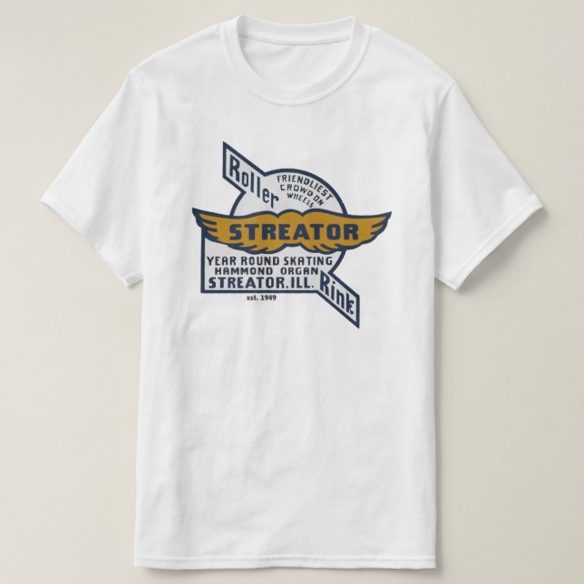 Camiseta Cilindro de Rotação do Streator no Streator, IL. (Frente do Design)