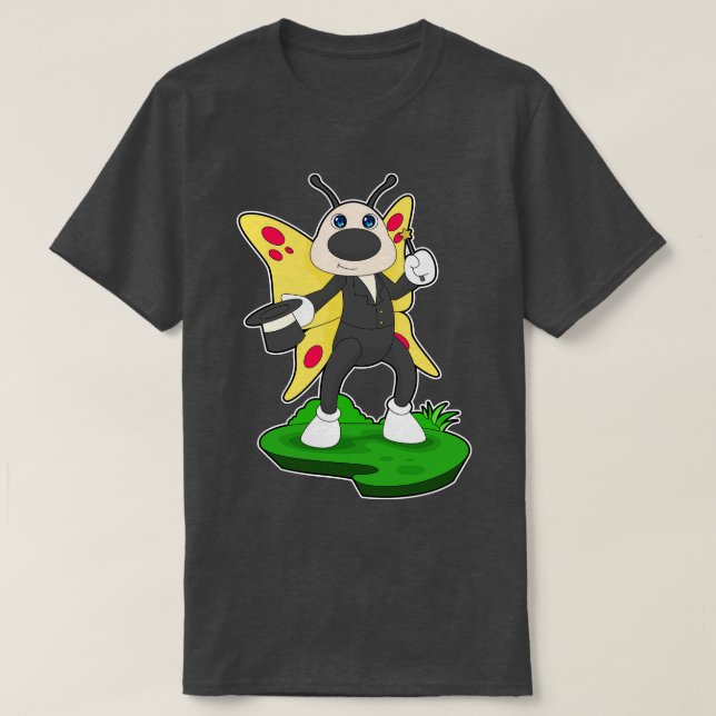 Camiseta Cilindro de varinha mágica do Assistente de borbol (Frente do Design)