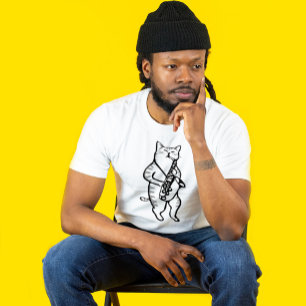 Camiseta CILINDRO, t-shirt do BATERISTA do gato