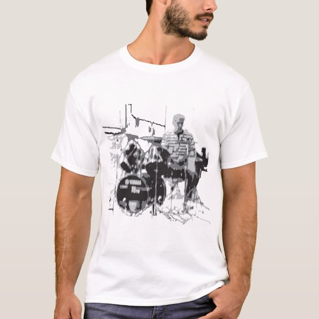 Camiseta cilindros da ilustração (Frente)