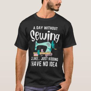 Camiseta Cilindros de esgoto com máquinas de costura