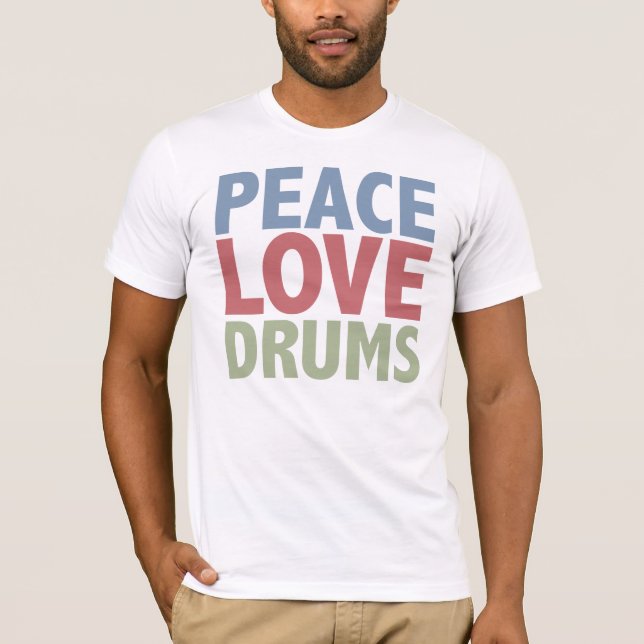 Camiseta Cilindros do amor da paz (Frente)