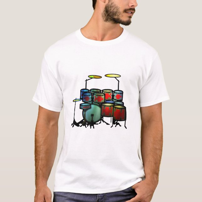 Camiseta Cilindros vermelhos (Frente)