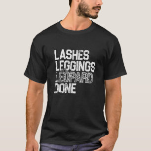 Camiseta Cílios Vintage Leggings Leopardo Feito Cílios Técn