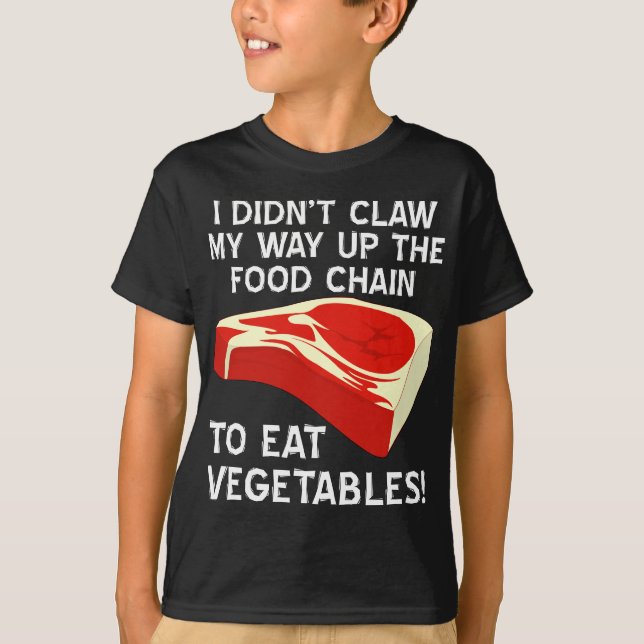 Camiseta Cima da Cadeia Alimentar Preta (Frente)