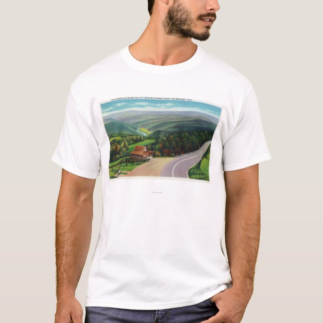 Camiseta Cimeira de Whitcomb de Deerfield River Valley (Frente)