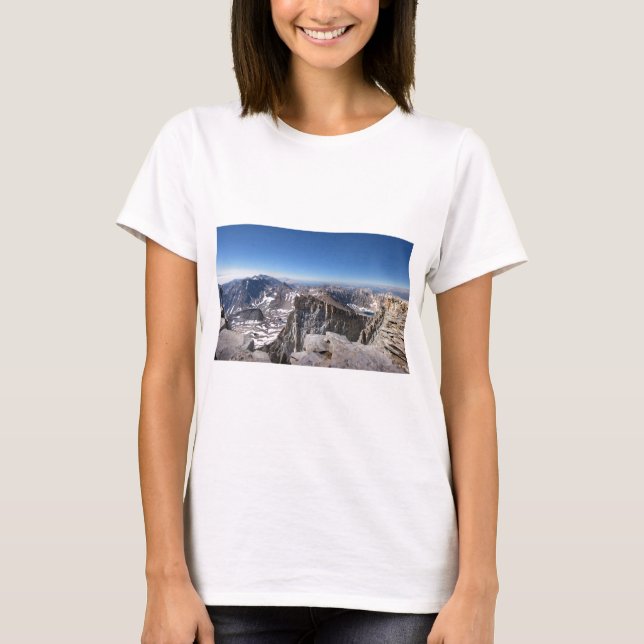Camiseta Cimeira do Mt Whitney - John Muir Trail - Sierra (Frente)