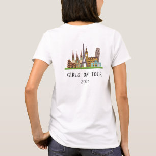 CAMISETA CIMEIRO PERSONALIZÁVEL, AS GAROTAS DE VACAÇÃO DA E