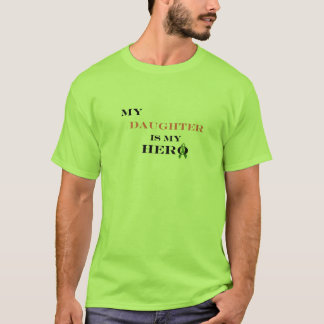 Camiseta CIMENTE minha filha é meu t-shirt do herói