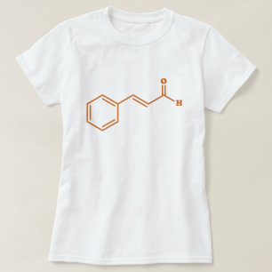 Camiseta Cinamaldeído Cinamaldeído Fórmula Química Molecula