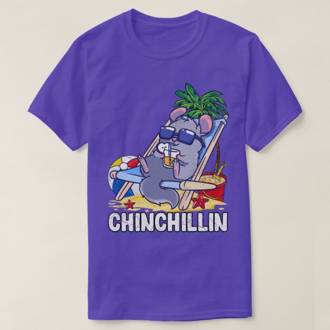 Camiseta Cinchillin Chinchilla Cute Engraçado (Frente do Design)