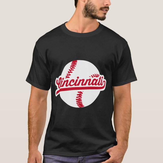 Camiseta Cincinnati Baseball Ohio Pride Love City Red (Frente)
