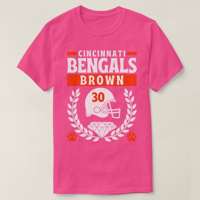 Camiseta Cincinnati Bengals Chase Brown 30 Edition (Frente do Design)