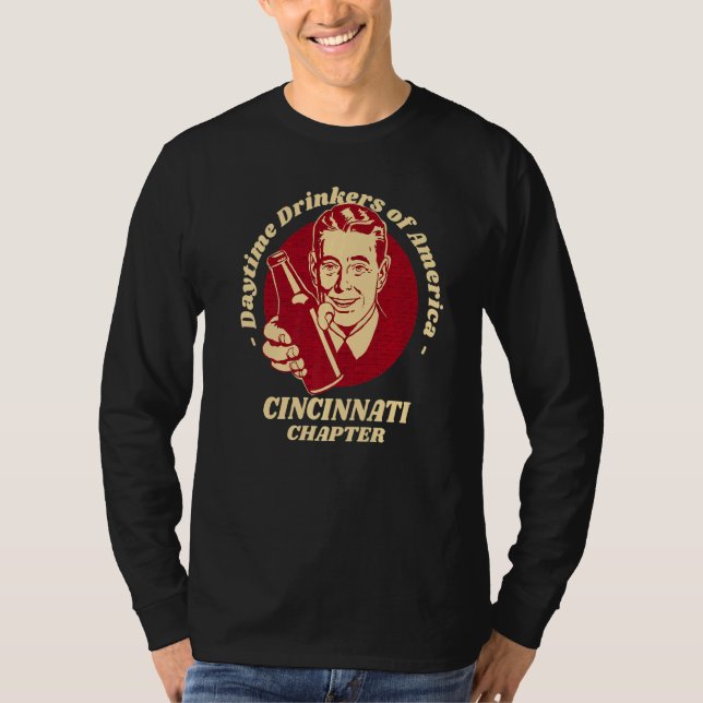 Camiseta Cincinnati Capítulo Daytime Drinkers Beer Breer (Frente)