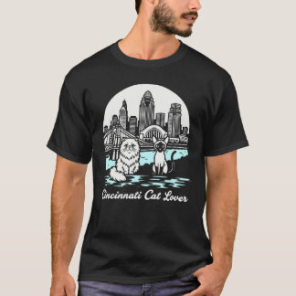 Camiseta Cincinnati City Ohio Cat Lover