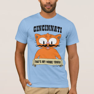 Camiseta CINCINNATI ESSA É A MINHA TERRA NATAL! Gato de des