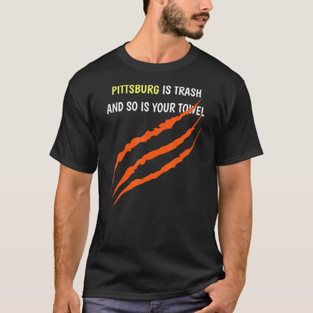 Camiseta Cincinnati Futebol Pittsburgh é lixo (Frente)