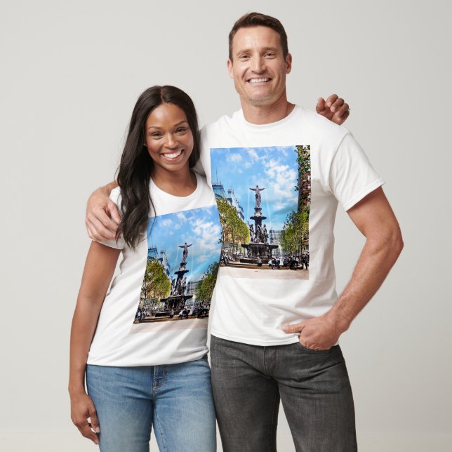 Camiseta Cincinnati OH - Fonte Tyler-Davidson c1906 (Unissex)