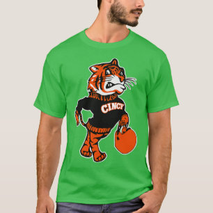 Camiseta Cincinnati Reimaginou Vintage Fighting Mascot 1