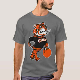 Camiseta Cincinnati Reimaginou Vintage Fighting Mascot 1