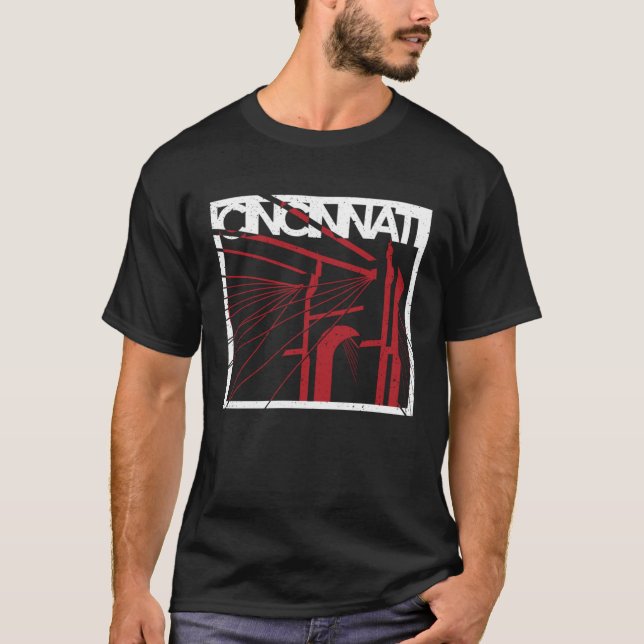 Camiseta Cincinnatiu2019s Bridge Ohio river Cincy Travel So (Frente)