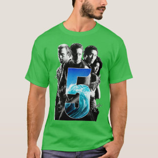 Camiseta Cinco assinaturas Casts Tv Show TShirt