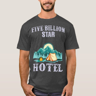 Camiseta Cinco bilhões de Star Hotel Camping Night Sky Natu