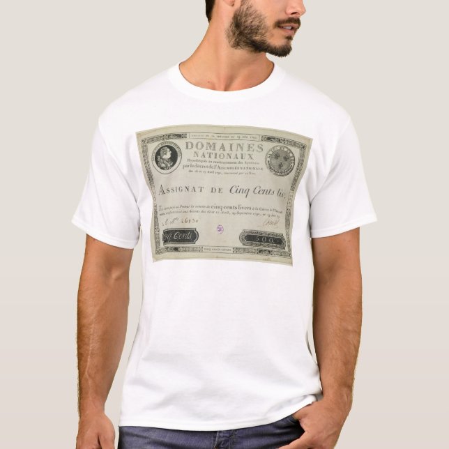 Camiseta Cinco cem cédulas dos livres, o 19 de junho de (Frente)