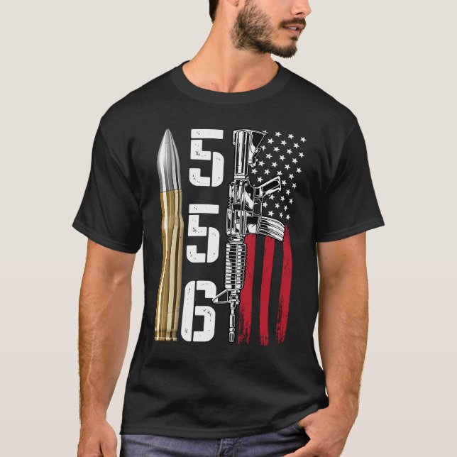 Camiseta Cinco Cinco Seis Para Arma De Arma Masculina Inter (Frente)