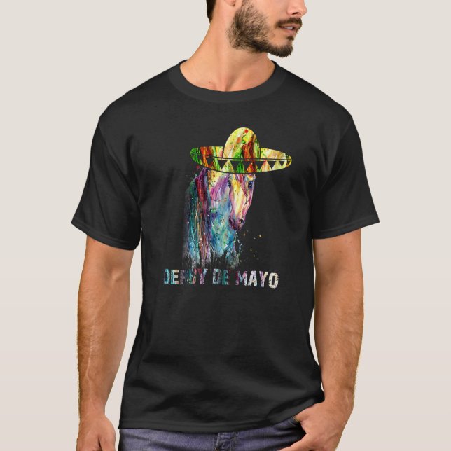Camiseta Cinco De Derby Mexico Horse Race Mexicano (Frente)
