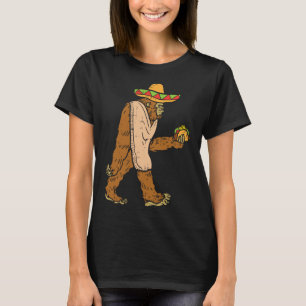 Camiseta Cinco de Diversão do Quadrado Sombrero Taco El Squ
