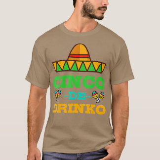 Camiseta Cinco De Drinko Cinco De Mayo Funny Partido Mexica