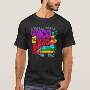 Camiseta Cinco De Drinko Funny Bebendo Ideia Mexicana