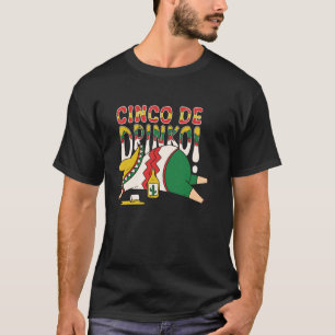 Camiseta Cinco De Drinko Homens Mulheres Cinco De