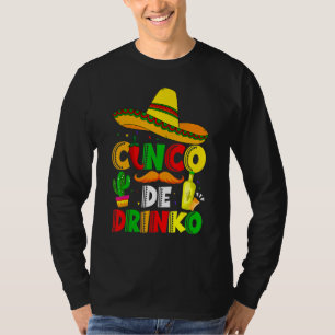 Camiseta Cinco De Drinko Margarita Sombrero Cinco Mexicanos