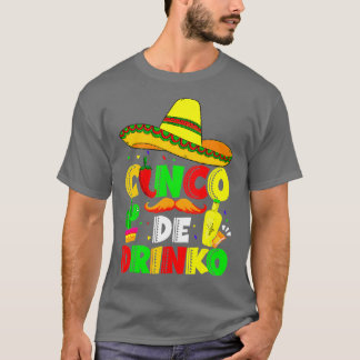 Camiseta Cinco De Drinko Margarita Sombrero Mexican Cinco D