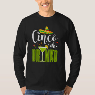 Camiseta Cinco De Drinko Mexican Fiesta Drinking Party Men 