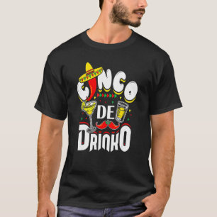Camiseta Cinco De Drinko Mexicano Cinco De Mayo Bebendo