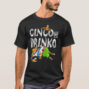 Camiseta Cinco De Drinko Mexicano Sombrero Mustache México 